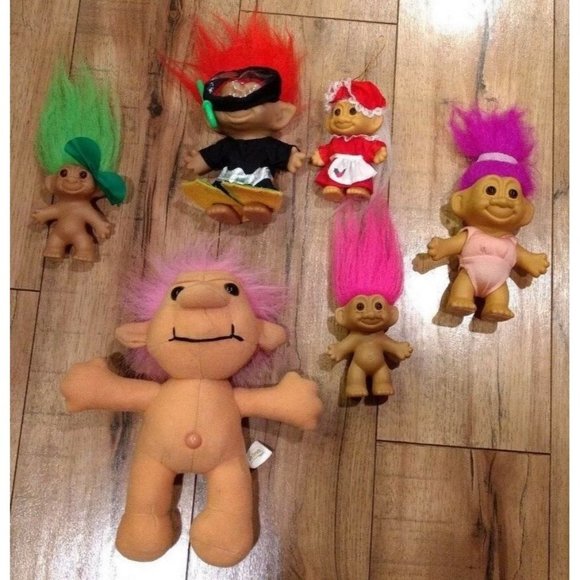 Russ Other - Lot 6 Vintage Russ Trolls Workout Scuba Lucky Mrs Clause Pink Green Red Hair